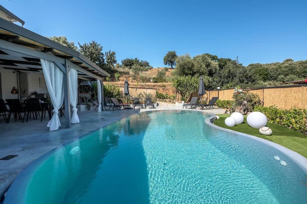 Casa Del Miele, Private Pool, Bbq, Mountain View. Villa Alikianos Exterior photo